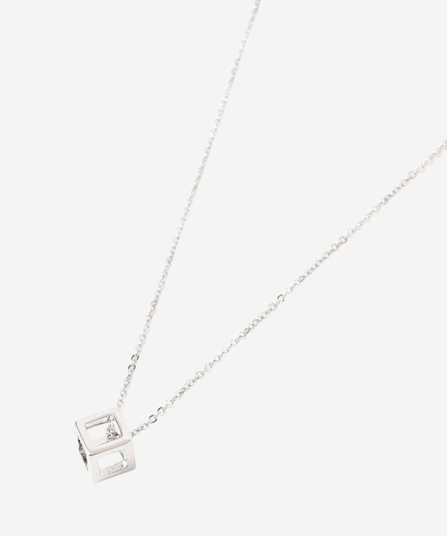 MACKINTOSH LONDON(マッキントッシュ ロンドン)の「【eclat5月号掲載】キューブネックレス(ネックレス・レディース・シルバー/ゴールド・FREE)」の6枚目の写真