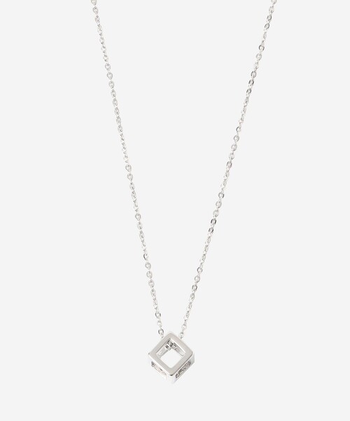 MACKINTOSH LONDON(マッキントッシュ ロンドン)の「【eclat5月号掲載】キューブネックレス(ネックレス・レディース・シルバー/ゴールド・FREE)」の4枚目の写真
