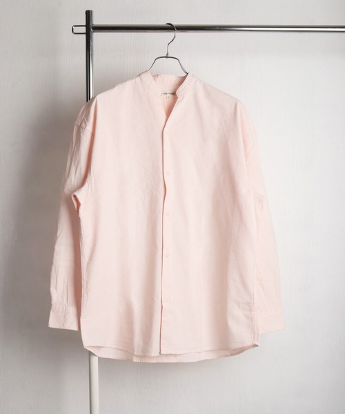 WESTSEA(ウエストシー)の「綿100% パナマ素材 スキッパー長袖シャツ オーバーサイズ 無地 ストライプ(シャツ/ブラウス・メンズ・ネイビー/ブラック/ネイビー系/ホワイト系その他/ピンク/ホワイト・L/M)」の22枚目の写真
