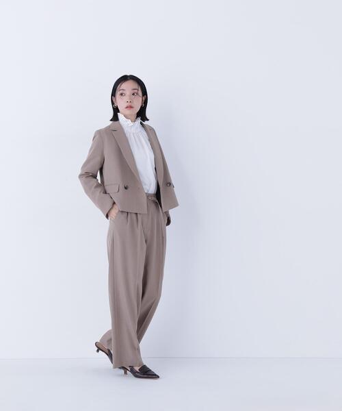 ◇クラッシー SETUP ショート丈ジャケット（テーラードジャケット