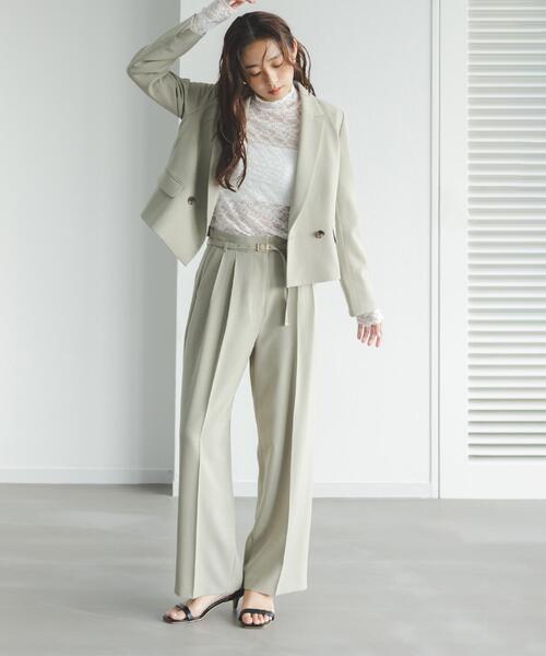 ◇クラッシー SETUP ショート丈ジャケット（テーラードジャケット