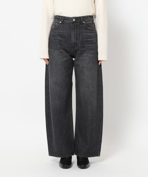 LOWRYS FARM（ローリーズファーム）の「ワイドストレートデニムパンツ　607883（デニムパンツ・レディース・ライトブルー/ブラック/ライトベージュ/ブルー・LARGE/MEDIUM/SMALL）」の19枚目の写真