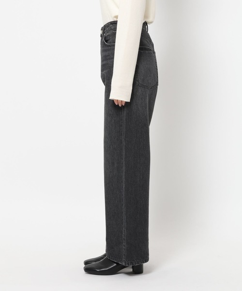 LOWRYS FARM（ローリーズファーム）の「ワイドストレートデニムパンツ　607883（デニムパンツ・レディース・ライトブルー/ブラック/ライトベージュ/ブルー・LARGE/MEDIUM/SMALL）」の18枚目の写真