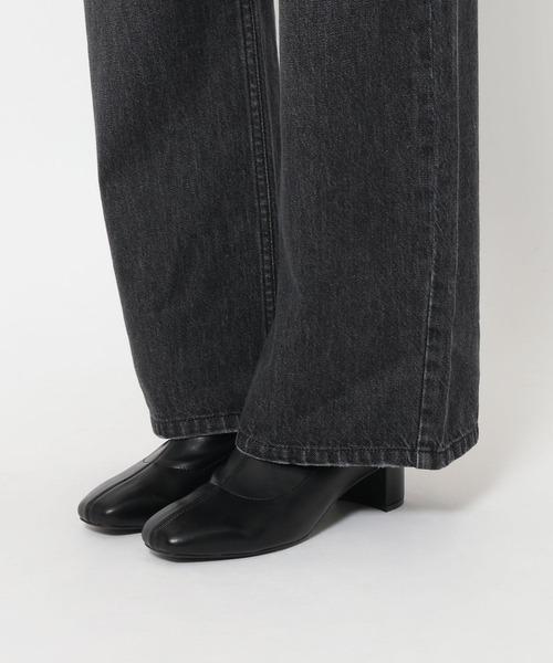 LOWRYS FARM（ローリーズファーム）の「ワイドストレートデニムパンツ　607883（デニムパンツ・レディース・ライトブルー/ブラック/ライトベージュ/ブルー・LARGE/MEDIUM/SMALL）」の14枚目の写真