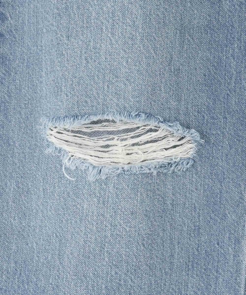 LOWRYS FARM（ローリーズファーム）の「ワイドストレートデニムパンツ　607883（デニムパンツ・レディース・ライトブルー/ブラック/ライトベージュ/ブルー・LARGE/MEDIUM/SMALL）」の6枚目の写真