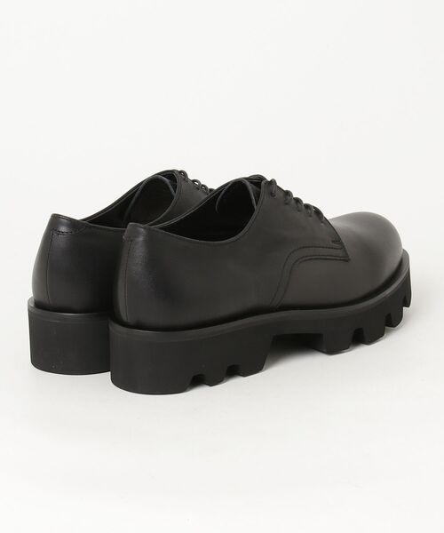 PADRONE(パドローネ)の「【PADRONE】別注 PLAIN TOE with Chunky Sole (WATER PROOF LEATHER) 厚底プレーントゥシューズ PU8759-2006(ドレスシューズ・メンズ・ブラック・41/40)」の7枚目の写真