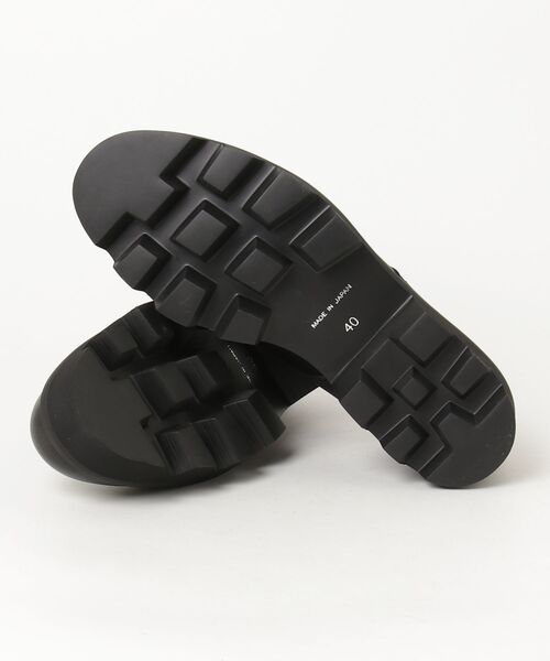 PADRONE(パドローネ)の「【PADRONE】別注 PLAIN TOE with Chunky Sole (WATER PROOF LEATHER) 厚底プレーントゥシューズ PU8759-2006(ドレスシューズ・メンズ・ブラック・41/40)」の9枚目の写真