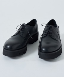 PADRONE | 【PADRONE】別注 PLAIN TOE with Chunky Sole (WATER PROOF LEATHER) 厚底プレーントゥシューズ PU8759-2006(ドレスシューズ)