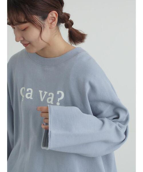 Samansa Mos2(サマンサ モスモス)の「シンプルロゴアソート裏起毛スウェット(Tシャツ/カットソー・レディース・グレー/チャコールグレー/ブルー・F)」の14枚目の写真