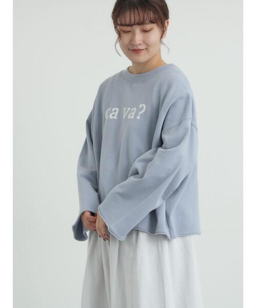 Samansa Mos2(サマンサ モスモス)の「シンプルロゴアソート裏起毛スウェット(Tシャツ/カットソー・レディース・グレー/チャコールグレー/ブルー・F)」の15枚目の写真