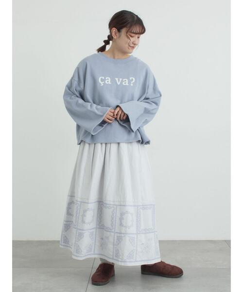 Samansa Mos2(サマンサ モスモス)の「シンプルロゴアソート裏起毛スウェット(Tシャツ/カットソー・レディース・グレー/チャコールグレー/ブルー・F)」の17枚目の写真