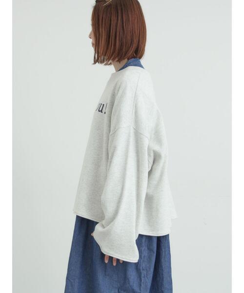 Samansa Mos2(サマンサ モスモス)の「シンプルロゴアソート裏起毛スウェット(Tシャツ/カットソー・レディース・グレー/チャコールグレー/ブルー・F)」の21枚目の写真