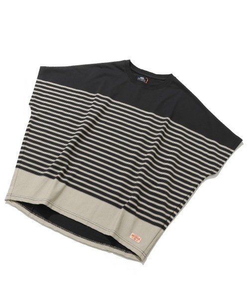 KRIFF MAYER Lady's Collection(クリフメイヤーレディースコレクション)の「【吸水速乾】COOL MAXコクーンボーダーTシャツ(Tシャツ/カットソー・レディース・ブラック/ホワイト系その他2/オフホワイト/ベージュ/ホワイト系その他・LARGE/MEDIUM)」の4枚目の写真
