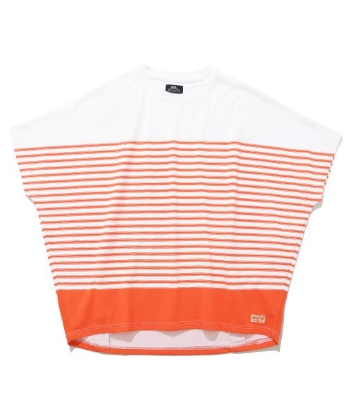 KRIFF MAYER Lady's Collection(クリフメイヤーレディースコレクション)の「【吸水速乾】COOL MAXコクーンボーダーTシャツ(Tシャツ/カットソー・レディース・ブラック/ホワイト系その他2/オフホワイト/ベージュ/ホワイト系その他・LARGE/MEDIUM)」の21枚目の写真