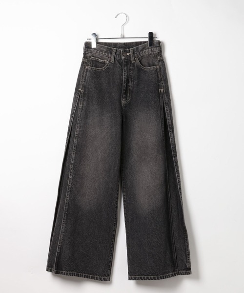 Heather（ヘザー）の「ハイウエストスリットデニムパンツ　647649（デニムパンツ・レディース・ブラック/ベージュ・S/M）」の11枚目の写真