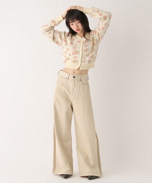 Heather(ヘザー)の「ハイウエストスリットデニムパンツ 647649(デニムパンツ・レディース・ブラック/ベージュ・S/M)」の22枚目の写真