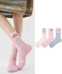 ONEP STAR（ワンピスター）の「3足セット×柄デザインソックス（ソックス/靴下）」