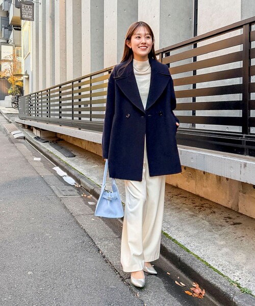 NOLLEY'S（ノーリーズ）の「SP140リバーコート起毛メルトン仕上げ