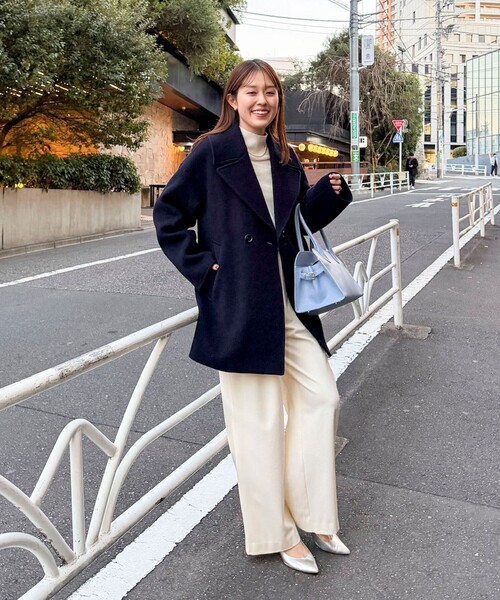 NOLLEY'S（ノーリーズ）の「SP140リバーコート起毛メルトン仕上げ