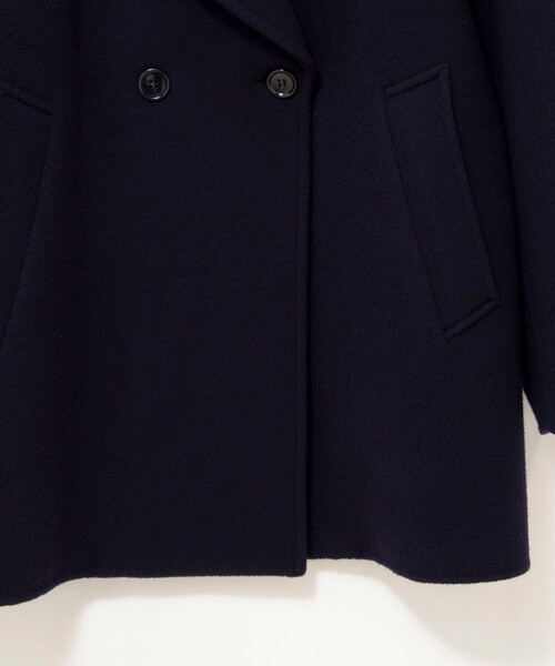 NOLLEY’S（ノーリーズ）の「SP140リバーコート起毛メルトン仕上げ（その他アウター・レディース・ダークネイビー・38）」の10枚目の写真