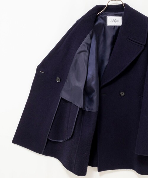 NOLLEY’S（ノーリーズ）の「SP140リバーコート起毛メルトン仕上げ（その他アウター・レディース・ダークネイビー・38）」の18枚目の写真