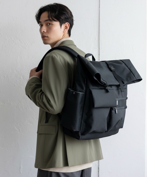 VitaFelice（ヴィータフェリーチェ）の「スクエアスケッチリュックサック（ショルダーバッグ・レディース・ブラック/ネイビー/ベージュ・FREE）」の11枚目の写真