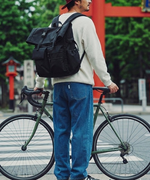 VitaFelice（ヴィータフェリーチェ）の「スクエアスケッチリュックサック（ショルダーバッグ・レディース・ブラック/ネイビー/ベージュ・FREE）」の6枚目の写真