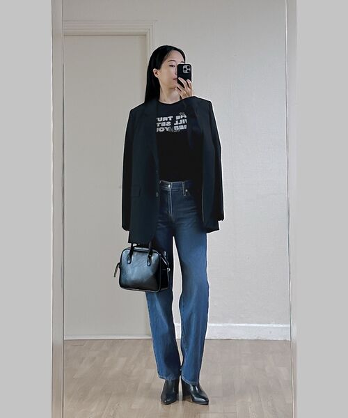 DANGLEDROP(ダングルドロップ)の「DGDP FREE YOUセミクロップロングスリーブブラック(Tシャツ/カットソー・レディース・その他・FREE)」の11枚目の写真