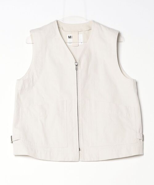 MHL.（エムエイチエル）の「FADED COTTON TWILL BLOUSON（ブルゾン・レディース・ブルー系その他6/ホワイト系その他3・2）」の4枚目の写真