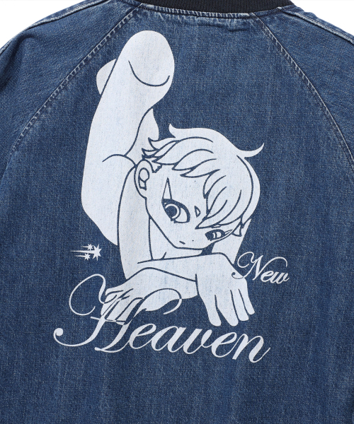 NICE GHOST CLUB（ナイスゴーストクラブ）の「NEW HEAVEN DENIM SOUVENIR JACKET_BLUE(NG2FSUJ201A)（デニムジャケット・レディース・ブルー・S/M/L）」の5枚目の写真