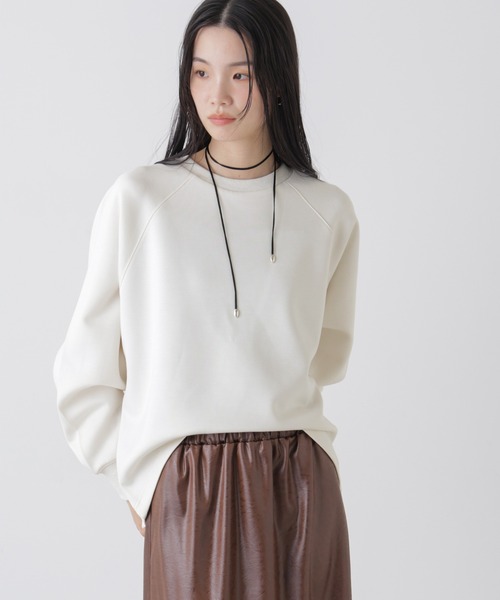 セール】ソフトダンボールドルマンコクーンシルエットプルオーバー（T