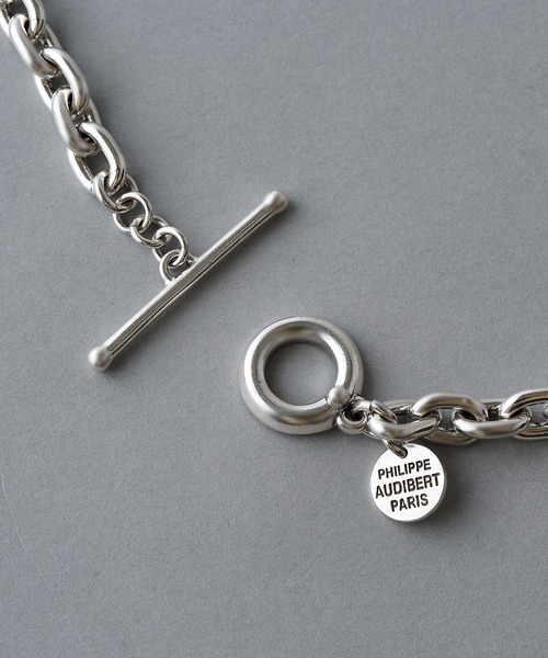 PHILIPPE AUDIBERT(フィリップ オーディベール)の「【PHILIPPE AUDIBERT】Small Dilys necklace CO5220 AR(ネックレス・レディース・シルバー・FREE)」の3枚目の写真