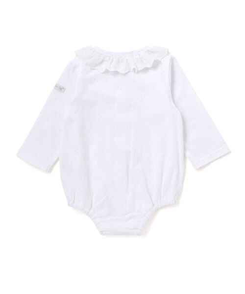 SLAP SLIP BABY(スラップスリップベビー)の「ドットボーダー襟付きボディミニベビー(70~80cm)(ロンパース・キッズ・ホワイト系その他/ホワイト系その他2・70cm/80cm)」の9枚目の写真