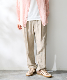 B.C STOCK（ベーセーストック）の「ヨーロッパリネン100% イージーパンツ（スラックス）」
