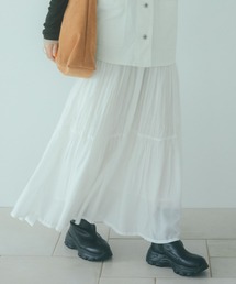 studio CLIP | 《natural by clip》レーヨンシャーリングロングスカート(スカート)
