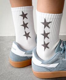 WEGO/3連スターデザインソックス