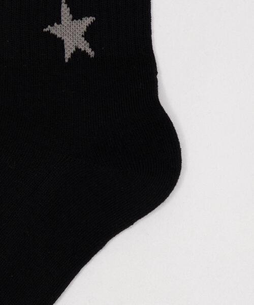 WEGO(ウィゴー)の「WEGO/3連スターデザインソックス(ソックス/靴下・レディース・ホワイト/ブラック・23-25cm)」の13枚目の写真