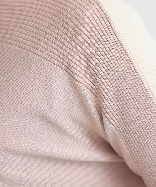 KATHARINE ROSS（キャサリンロス）の「【PILLINI/ピリーニ】バイカラーニットドルマンプルオーバー（ニット/セーター・レディース・アイボリー/ブルー・FREE）」の12枚目の写真