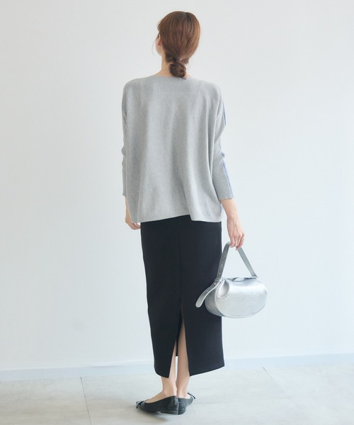 KATHARINE ROSS（キャサリンロス）の「【PILLINI/ピリーニ】バイカラーニットドルマンプルオーバー（ニット/セーター・レディース・アイボリー/ブルー・FREE）」の15枚目の写真