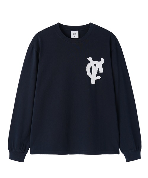 OY（オーワイ）の「『OY/オーワイ』LOGO PATCH L/S TEE/ロゴパッチ長袖Tシャツ（Tシャツ/カットソー・メンズ・ブラック/グレー/ネイビー/ホワイト・L/M）」の4枚目の写真