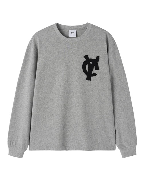 OY（オーワイ）の「『OY/オーワイ』LOGO PATCH L/S TEE/ロゴパッチ長袖Tシャツ（Tシャツ/カットソー・メンズ・ブラック/グレー/ネイビー/ホワイト・L/M）」の3枚目の写真