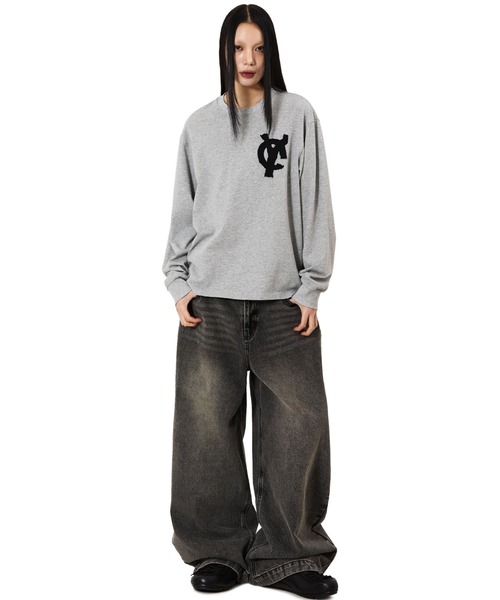 OY（オーワイ）の「『OY/オーワイ』LOGO PATCH L/S TEE/ロゴパッチ長袖Tシャツ（Tシャツ/カットソー・メンズ・ブラック/グレー/ネイビー/ホワイト・L/M）」の19枚目の写真