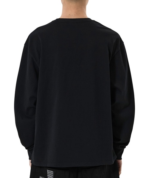 OY（オーワイ）の「『OY/オーワイ』LOGO PATCH L/S TEE/ロゴパッチ長袖Tシャツ（Tシャツ/カットソー・メンズ・ブラック/グレー/ネイビー/ホワイト・L/M）」の7枚目の写真