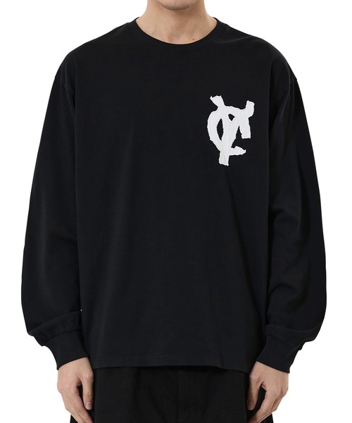 OY（オーワイ）の「『OY/オーワイ』LOGO PATCH L/S TEE/ロゴパッチ長袖Tシャツ（Tシャツ/カットソー・メンズ・ブラック/グレー/ネイビー/ホワイト・L/M）」の5枚目の写真