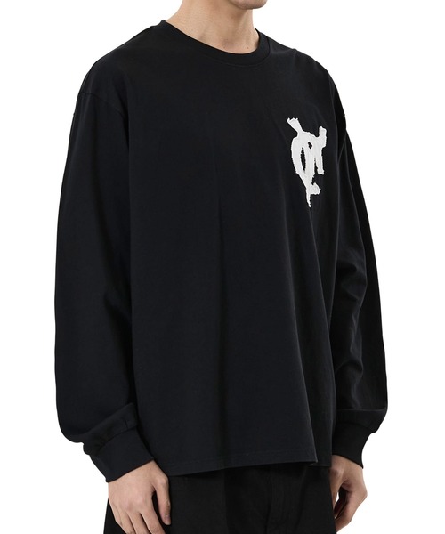 OY（オーワイ）の「『OY/オーワイ』LOGO PATCH L/S TEE/ロゴパッチ長袖Tシャツ（Tシャツ/カットソー・メンズ・ブラック/グレー/ネイビー/ホワイト・L/M）」の6枚目の写真