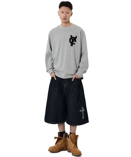 OY（オーワイ）の「『OY/オーワイ』LOGO PATCH L/S TEE/ロゴパッチ長袖Tシャツ（Tシャツ/カットソー・メンズ・ブラック/グレー/ネイビー/ホワイト・L/M）」の20枚目の写真