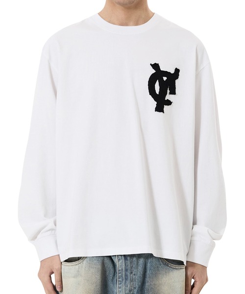 OY（オーワイ）の「『OY/オーワイ』LOGO PATCH L/S TEE/ロゴパッチ長袖Tシャツ（Tシャツ/カットソー・メンズ・ブラック/グレー/ネイビー/ホワイト・L/M）」の10枚目の写真