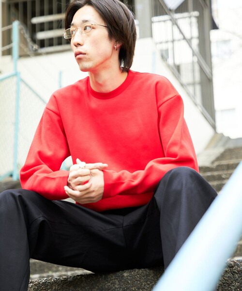 City Ambient Products（シティアンビエントプロダクツ）の「City Ambient Products: ソフト テンジク ロングスリーブ（Tシャツ/カットソー・メンズ・レッド/チャコールグレー/グレー・SMALL/LARGE/MEDIUM）」の14枚目の写真