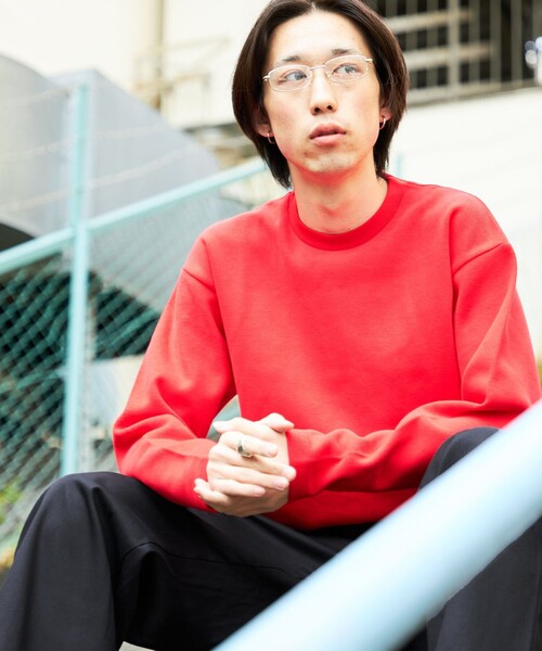 City Ambient Products（シティアンビエントプロダクツ）の「City Ambient Products: ソフト テンジク ロングスリーブ（Tシャツ/カットソー・メンズ・レッド/チャコールグレー/グレー・SMALL/LARGE/MEDIUM）」の4枚目の写真