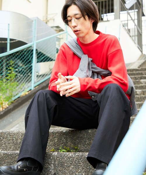 City Ambient Products（シティアンビエントプロダクツ）の「City Ambient Products: ソフト テンジク ロングスリーブ（Tシャツ/カットソー・メンズ・レッド/チャコールグレー/グレー・SMALL/LARGE/MEDIUM）」の5枚目の写真